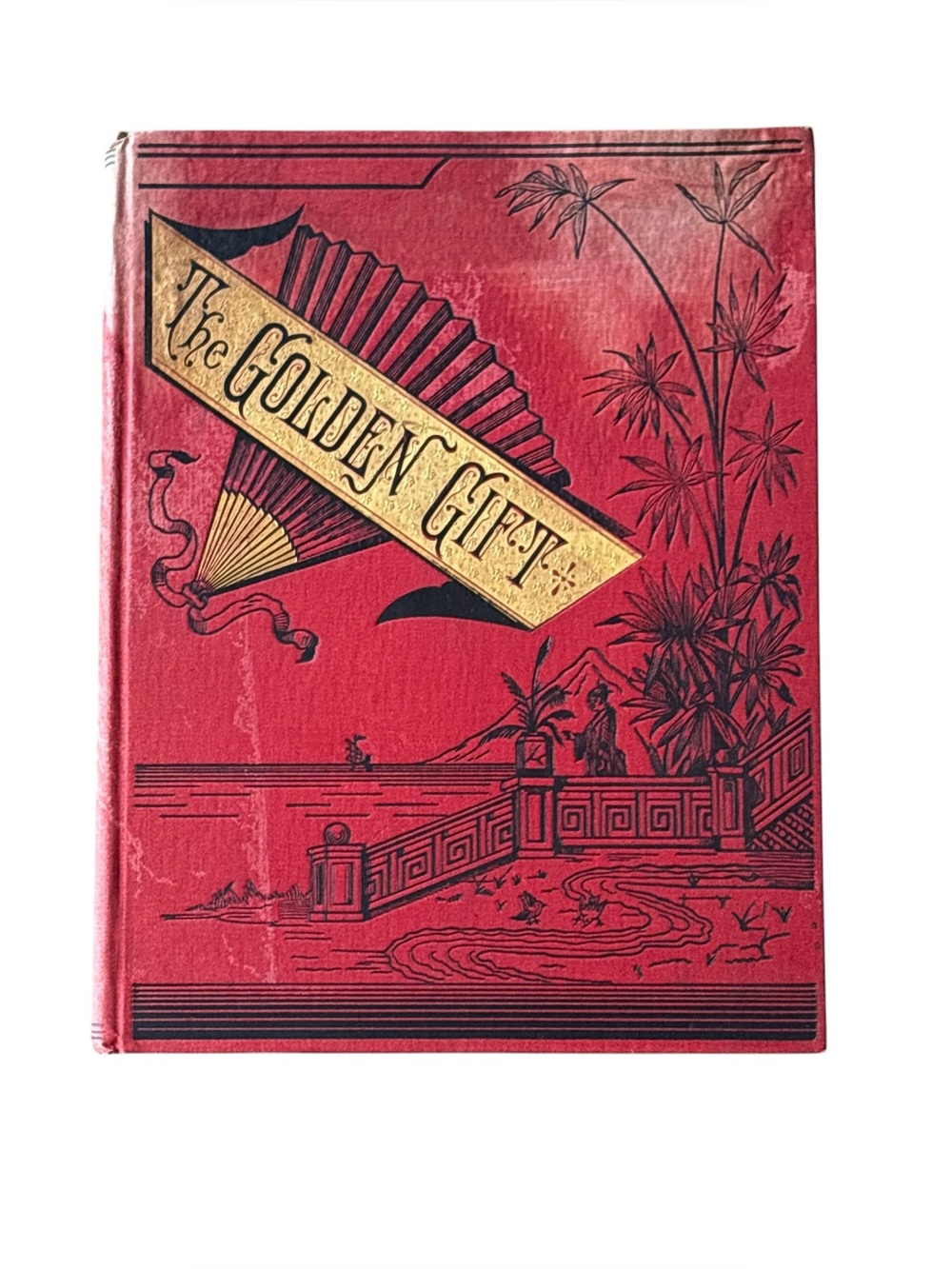 The Golden Gift Charles J. Peterson Hardcover 1884 RARE Red Antique